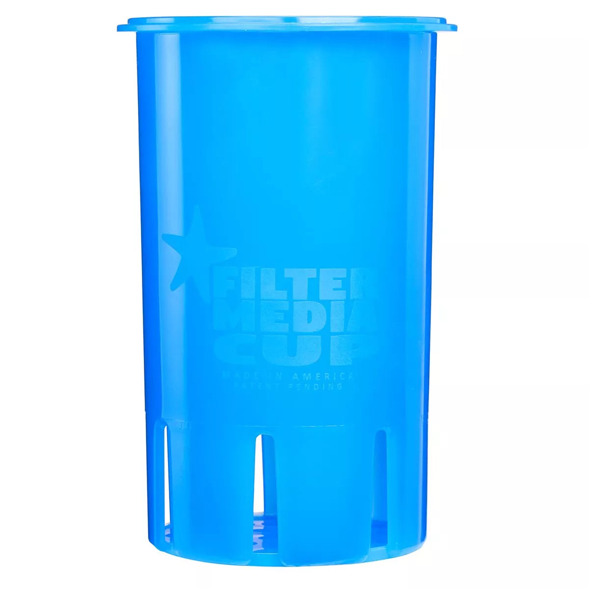 High Flow Flexible Filter Media Cup - 4 inch - Calypso Blue - Media Cup