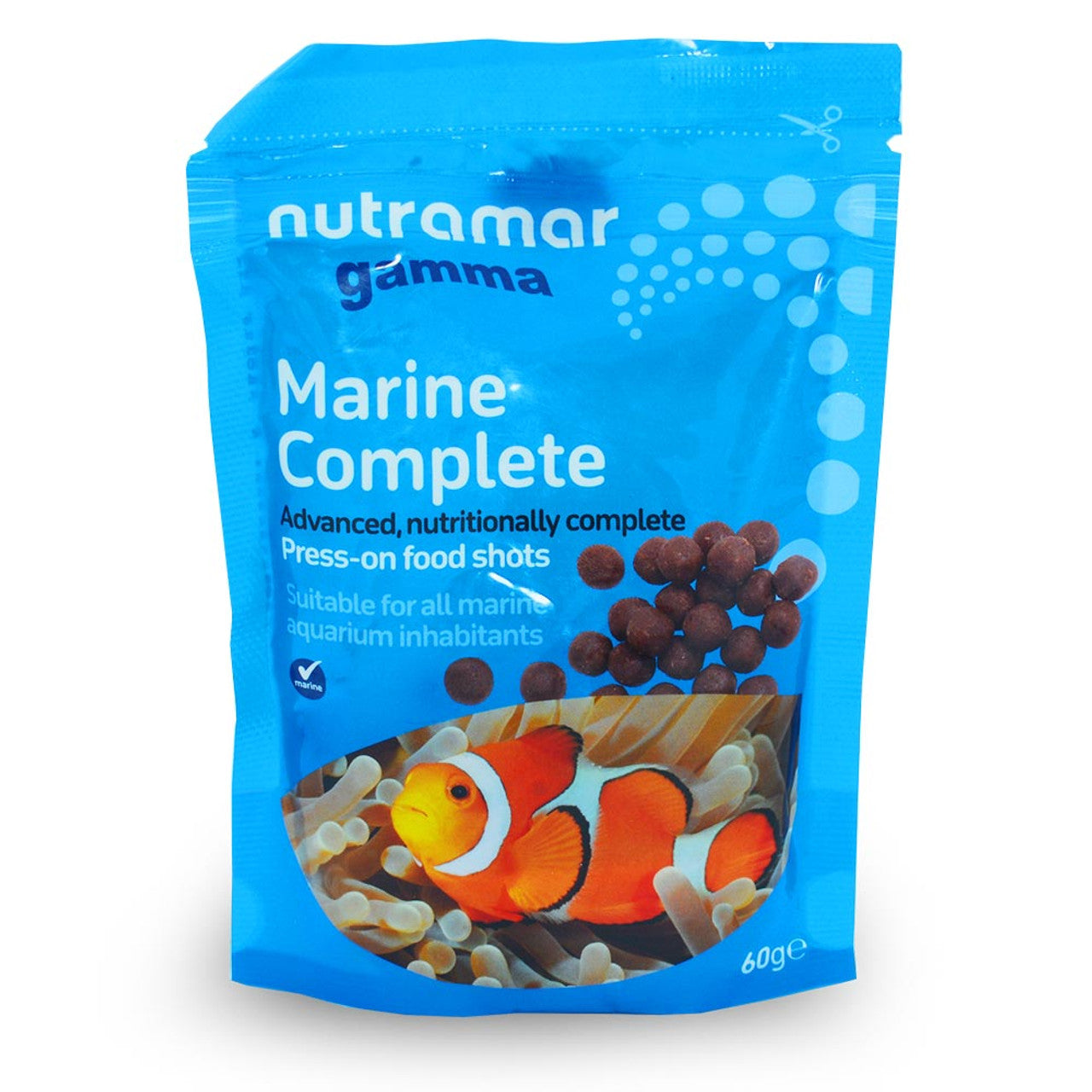 Nutramar Marine Complete - Press On Food Shots (60g)