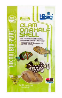 Hikari Bio-Pure Clams on a Half Shell 4oz (Flat Pack)