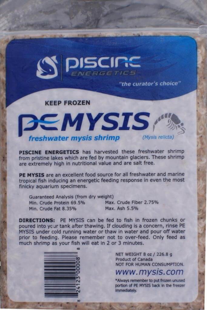 Piscine Energetics Mysis Shrimp Flatpack (Frozen) 8oz