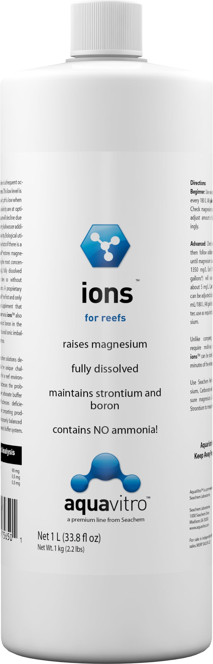 Seachem AquaVitro Ions (magnesium) 1L