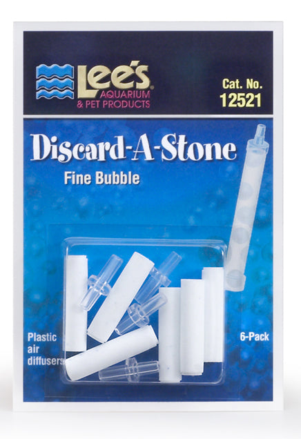 Lees Aquarium Discard-A-Stone, Fine, 6 Airstones