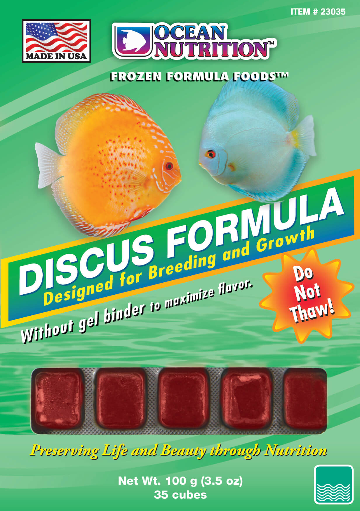 Ocean Nutrition Discus Formula Cube (Frozen) 3.5oz