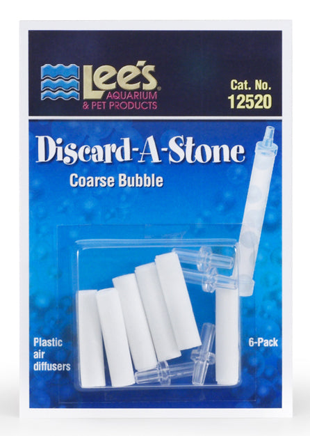 Lees Aquarium Discard-A-Stone, Coarse, 6 Airstones