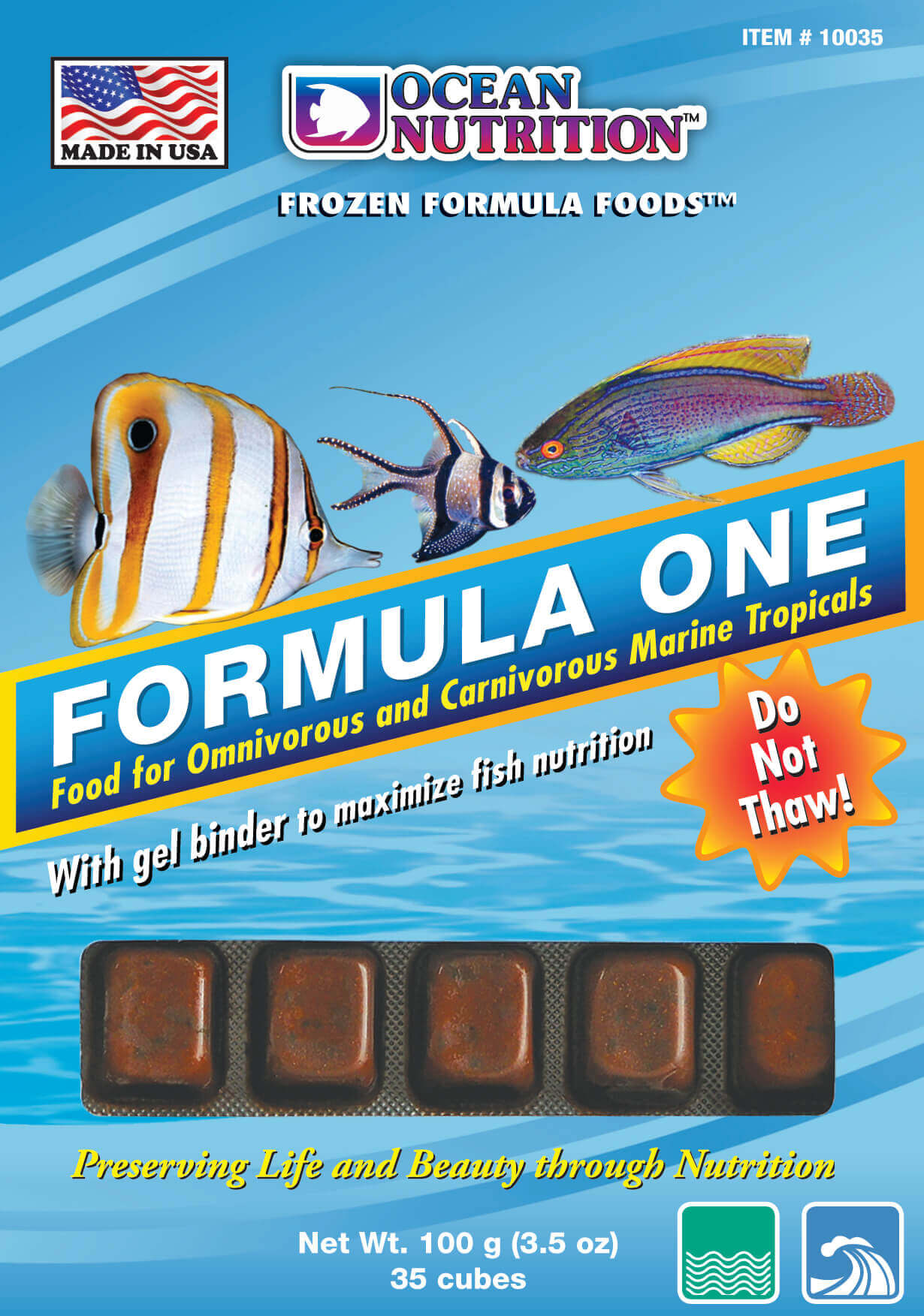 Ocean Nutrition Formula One Cube (Frozen) 3.5oz