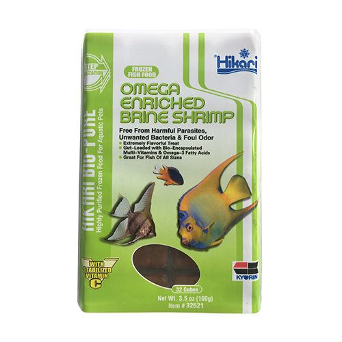 Hikari Bio-Pure Omega Brine Shrimp 3.5oz (32 Cubes)