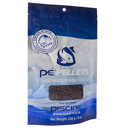 Piscine Energetics - PE Mysis 3mm Saltwater Pellets Fish Food - 8oz