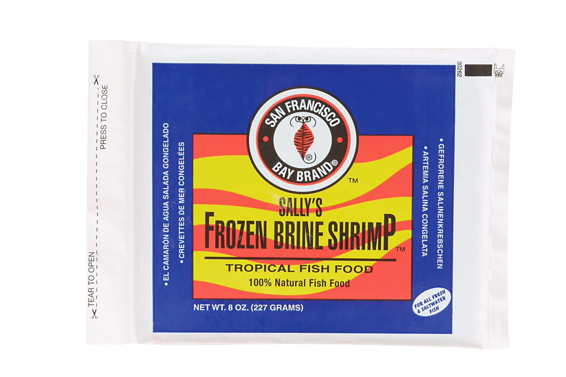 San Francisco Bay Brine Shrimp Flatpak 8oz (Frozen)