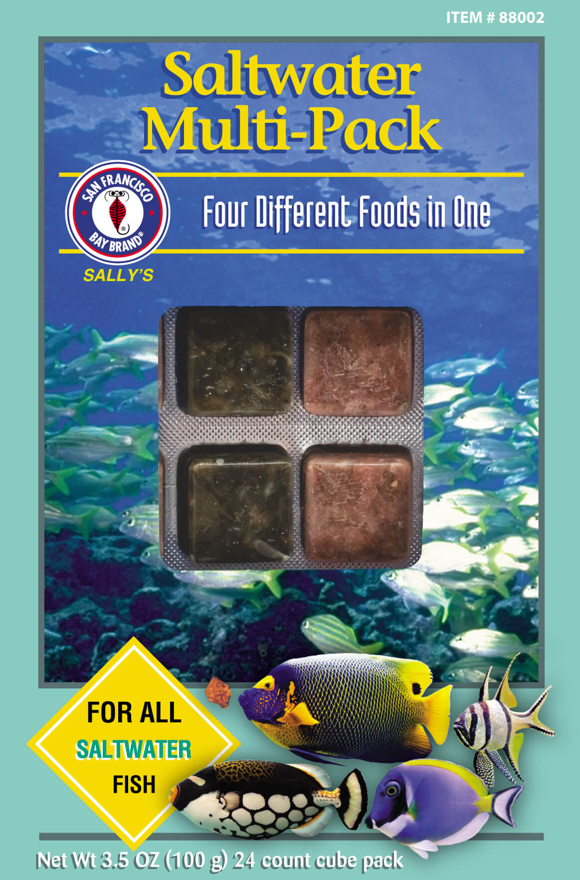 San Francisco Bay Saltwater Multi-Pack Cube 3.5oz (Frozen)