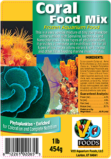 V2O Aquarium Coral Food Cubes 1lb